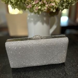 Silver Sparkle Evening Bag